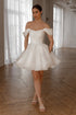 Elegant Short Wedding Prom Party Dresses Evening Gowns